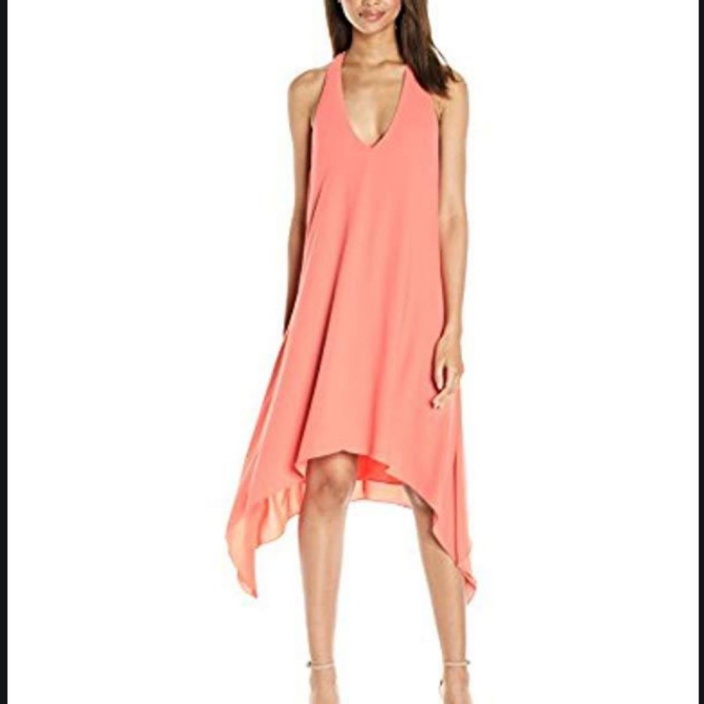 BCBGMAXAZRIA Haylee Drape Back Cocktail Dress